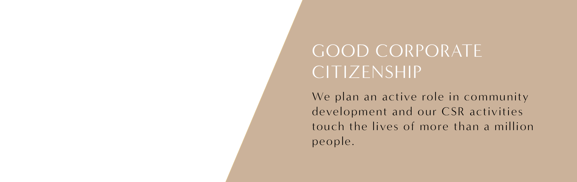 Our values slider - Goood corporate citizenship