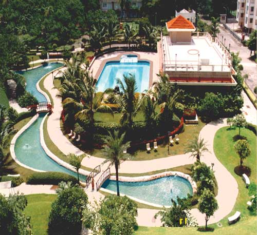 swimming pool and clubhouse