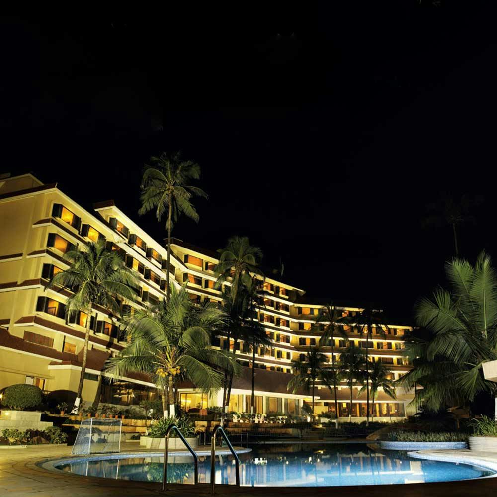 The Retreat Hotel & Convention Centre night view by pool side