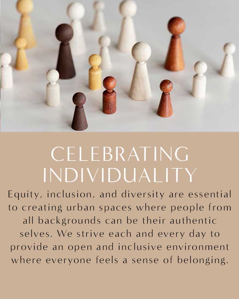 Our values slider - Celebrating individuality