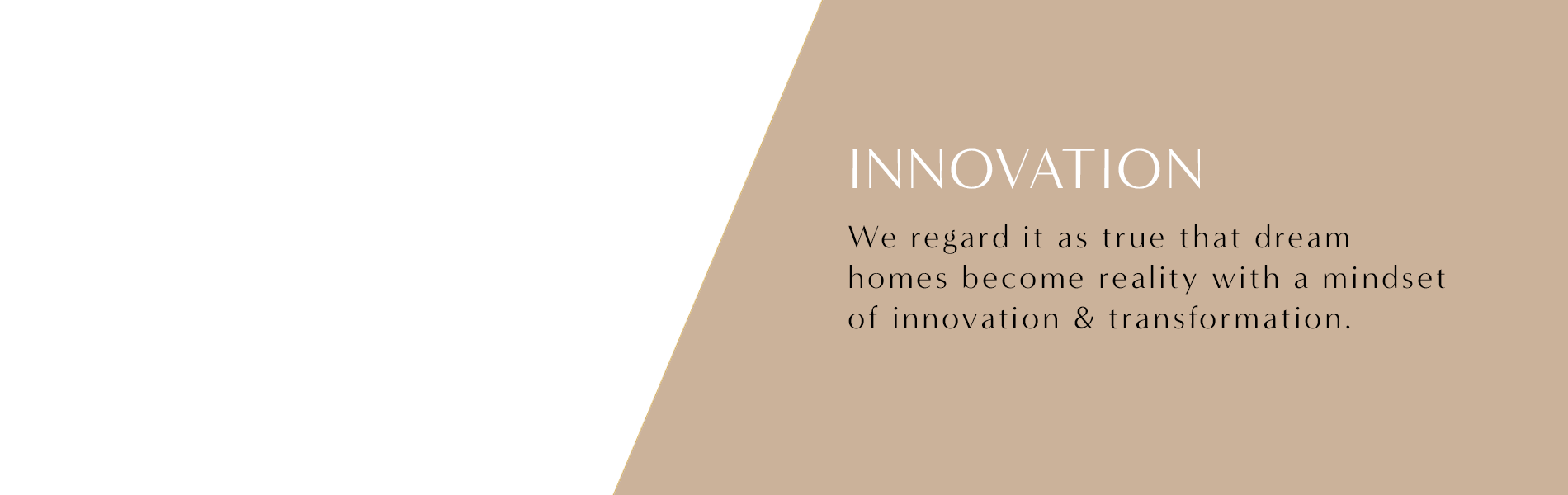 Our values slider - Innovation