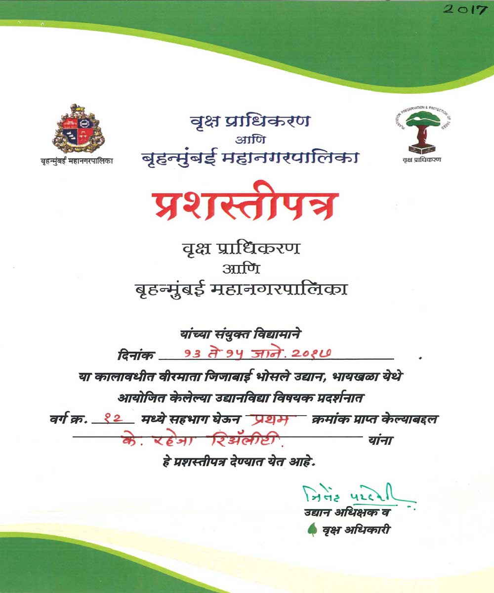 tree planting award by bmc