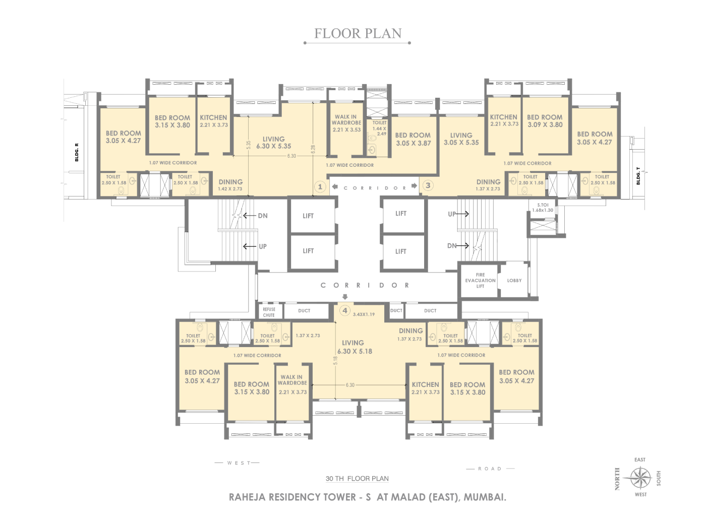 Raheja Tower S Floorplan 1